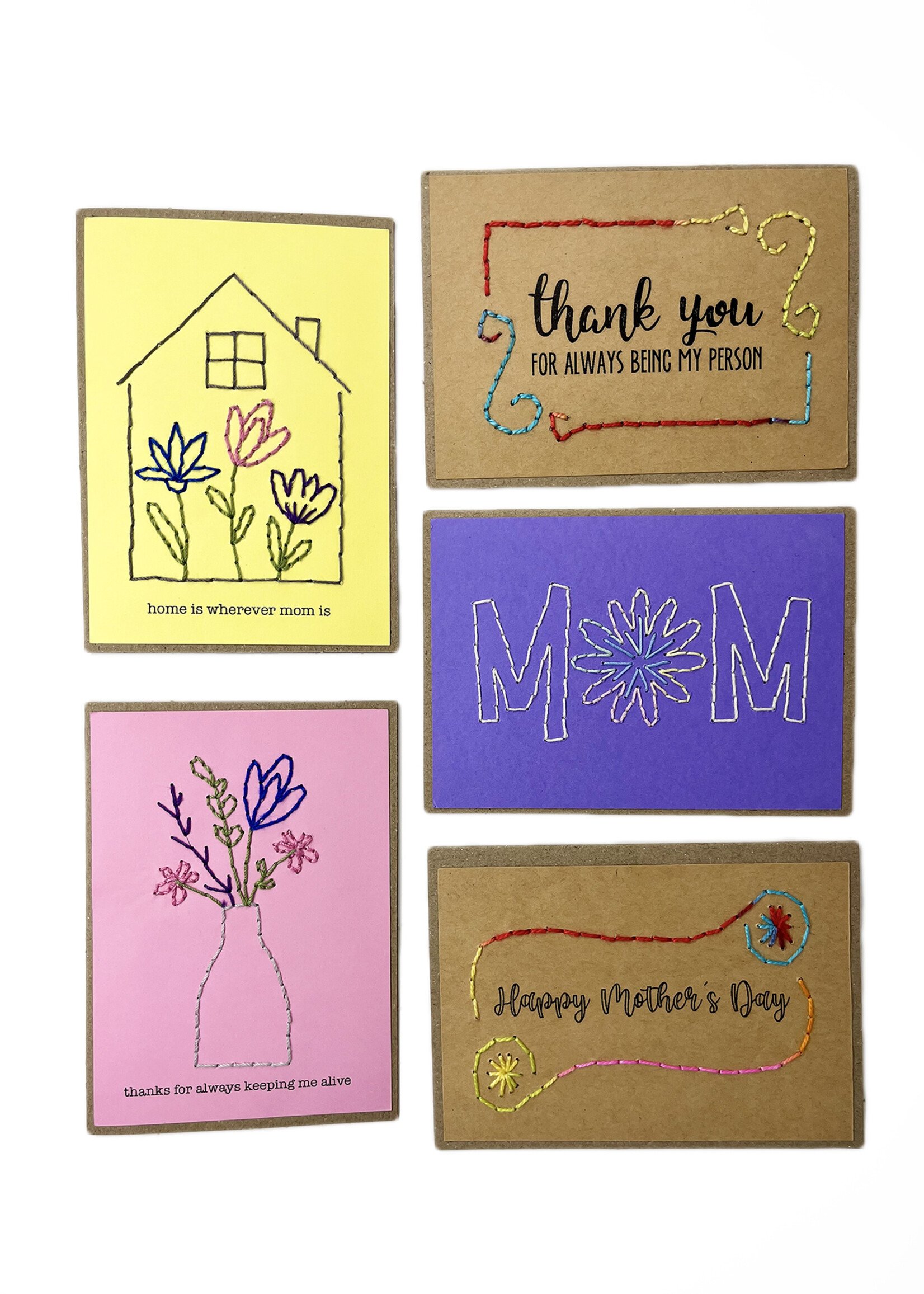 Rosie's Boutique Haiti Happy Mother's Day Handstitched Card