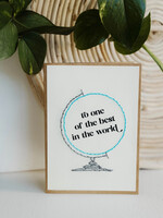 Rosie's Boutique Haiti Best In the World Handstitched Card