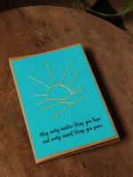 Rosie's Boutique Haiti Every Sunrise Handstitched Card