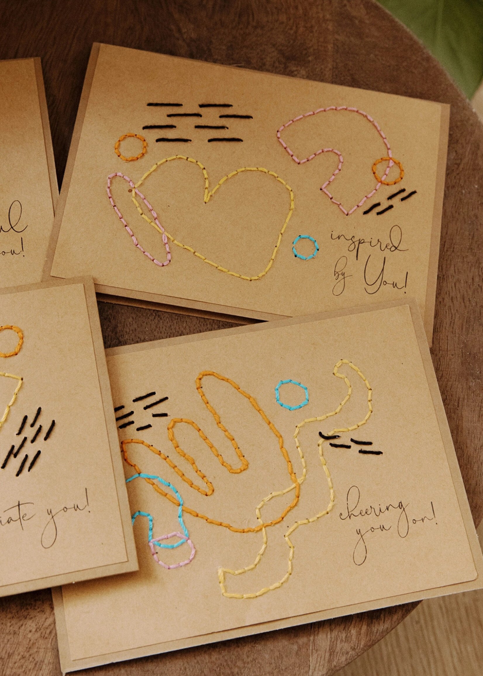 Rosie's Boutique Haiti Inspired Handstitched Card