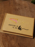 Rosie's Boutique Haiti Paper Airplane Hi Handstitched Card