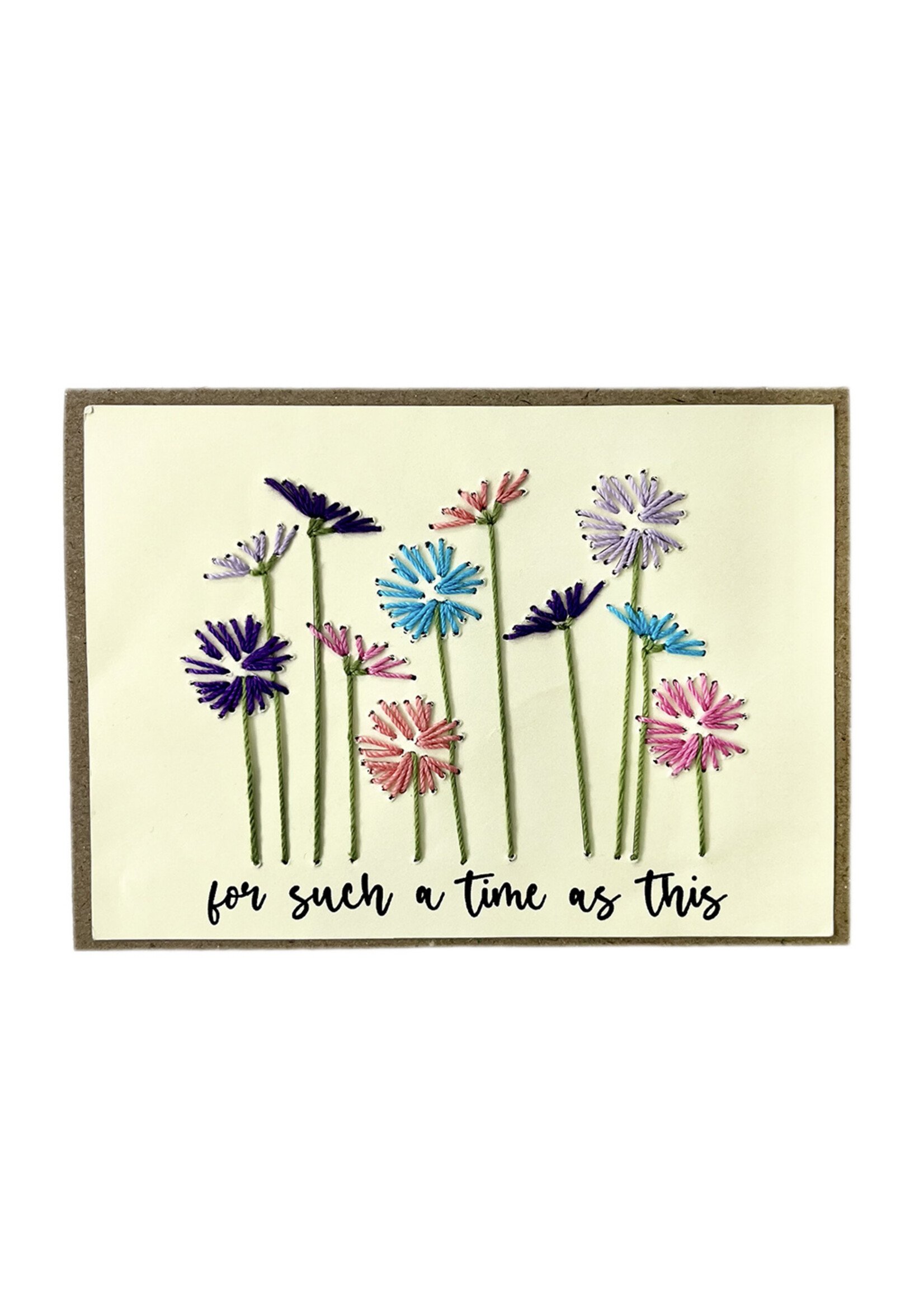 Rosie's Boutique Haiti For Such A Time As This Handstitched Card