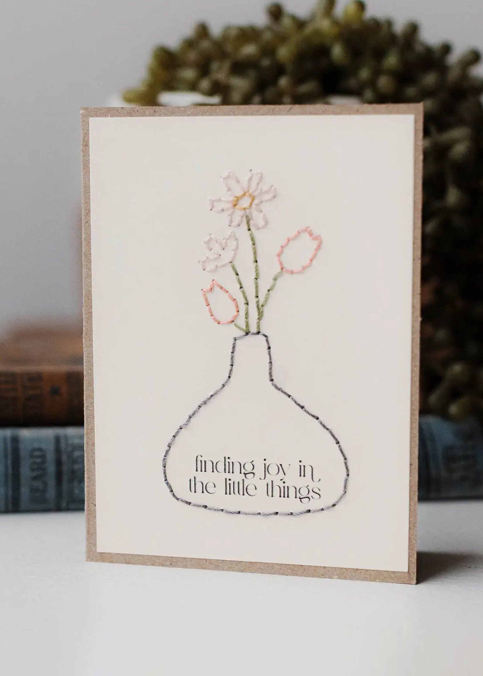 Rosie's Boutique Haiti Finding Joy Handstitched Card