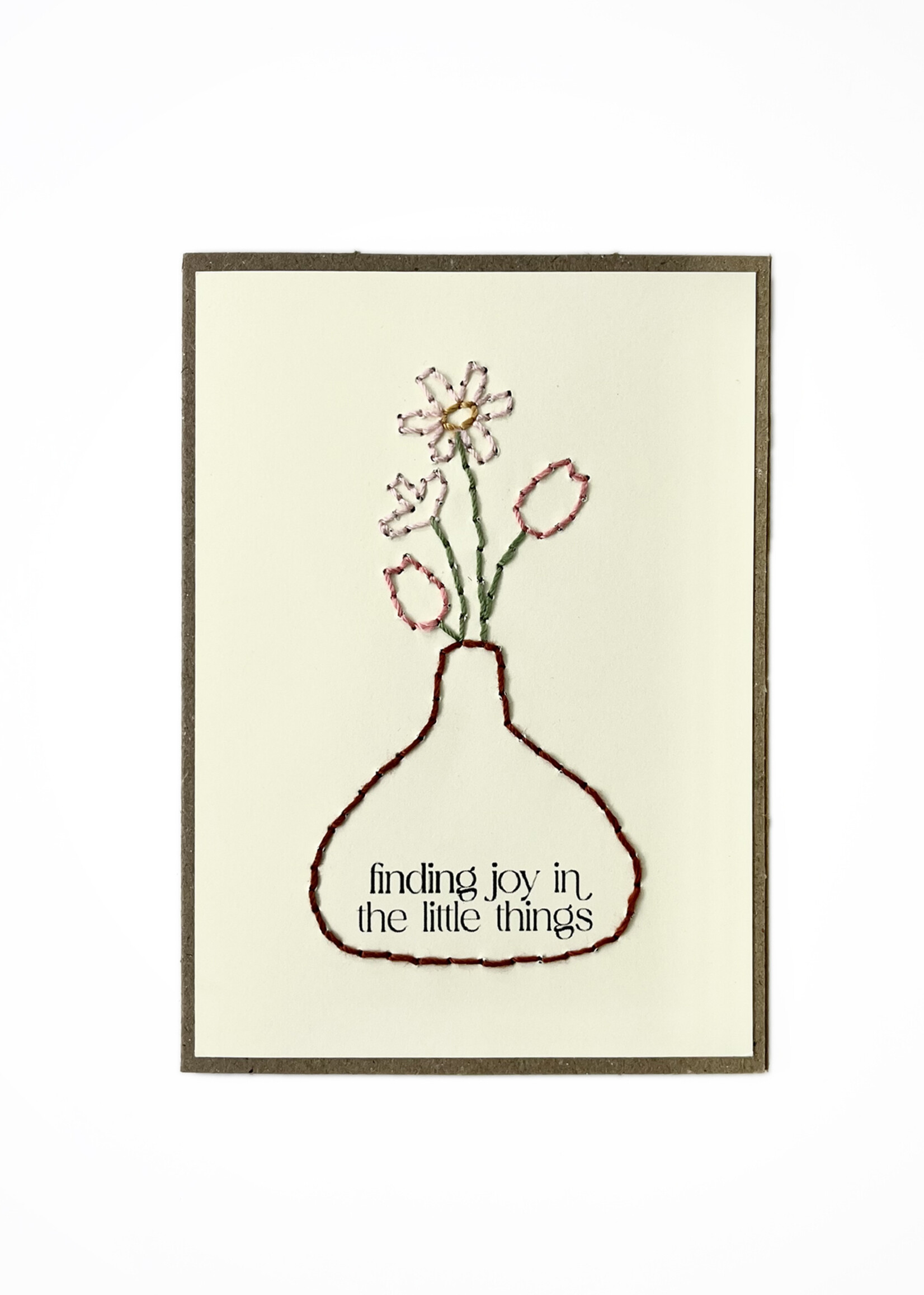 Rosie's Boutique Haiti Finding Joy Handstitched Card