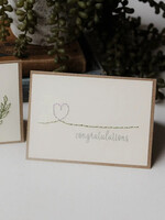 Rosie's Boutique Haiti Congratulations Heart Handstitched Card