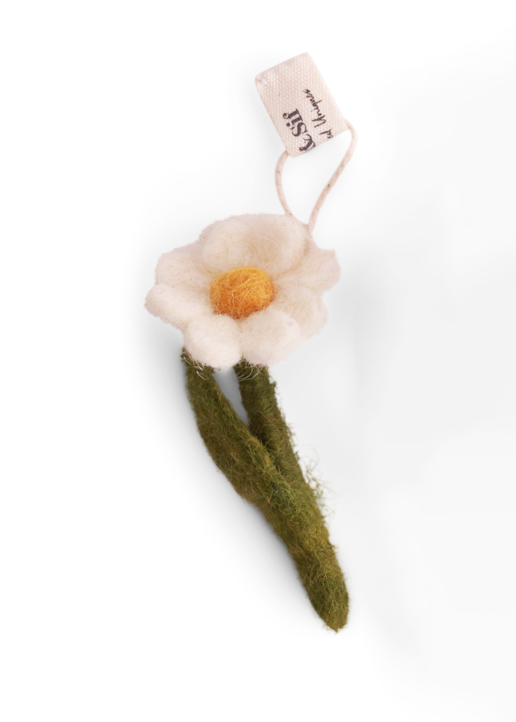 Gry and Sif 2.5" Mini Felt Flower Anemone Ornament