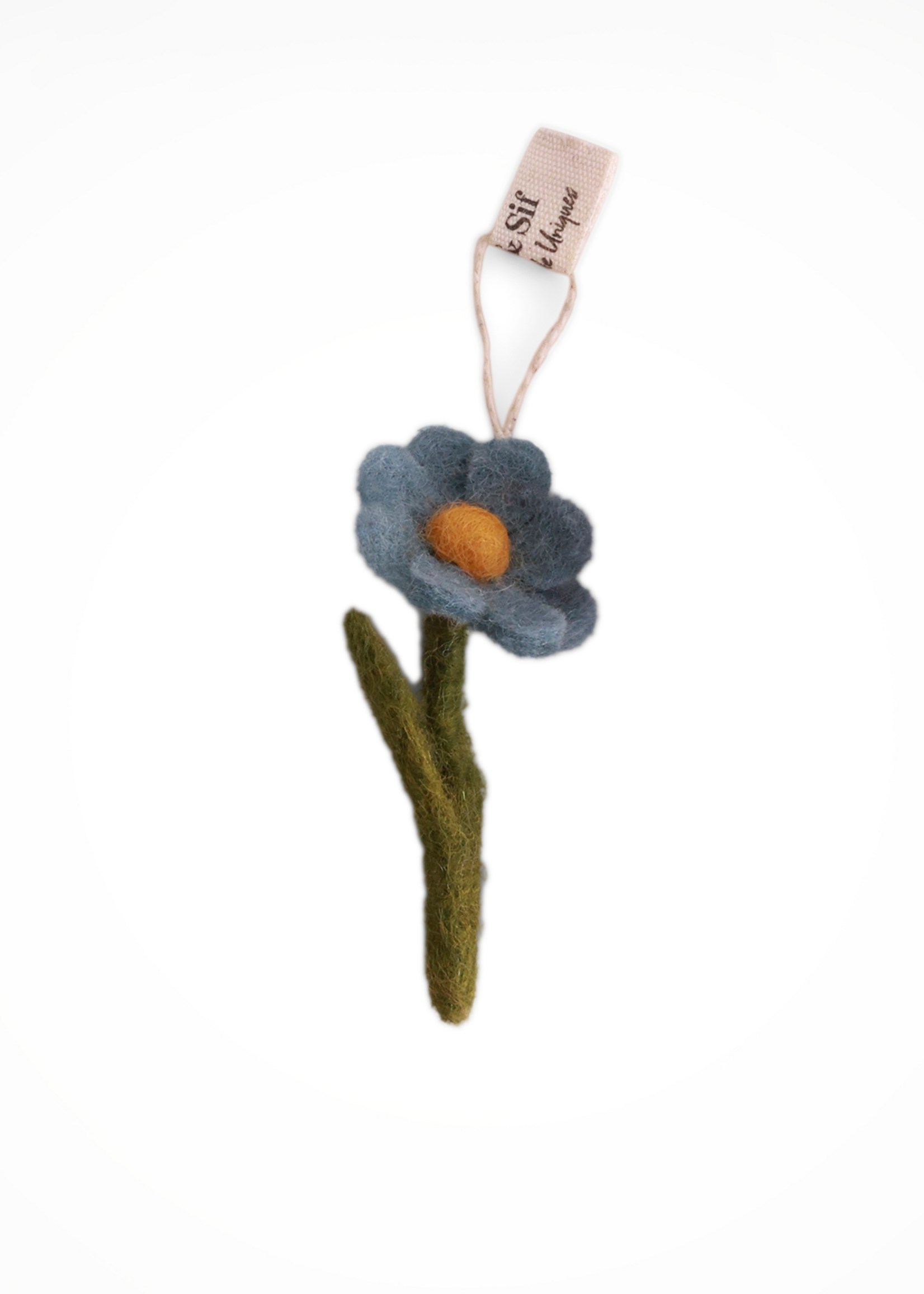 Gry and Sif 2.5" Mini Felt Flower Anemone Ornament