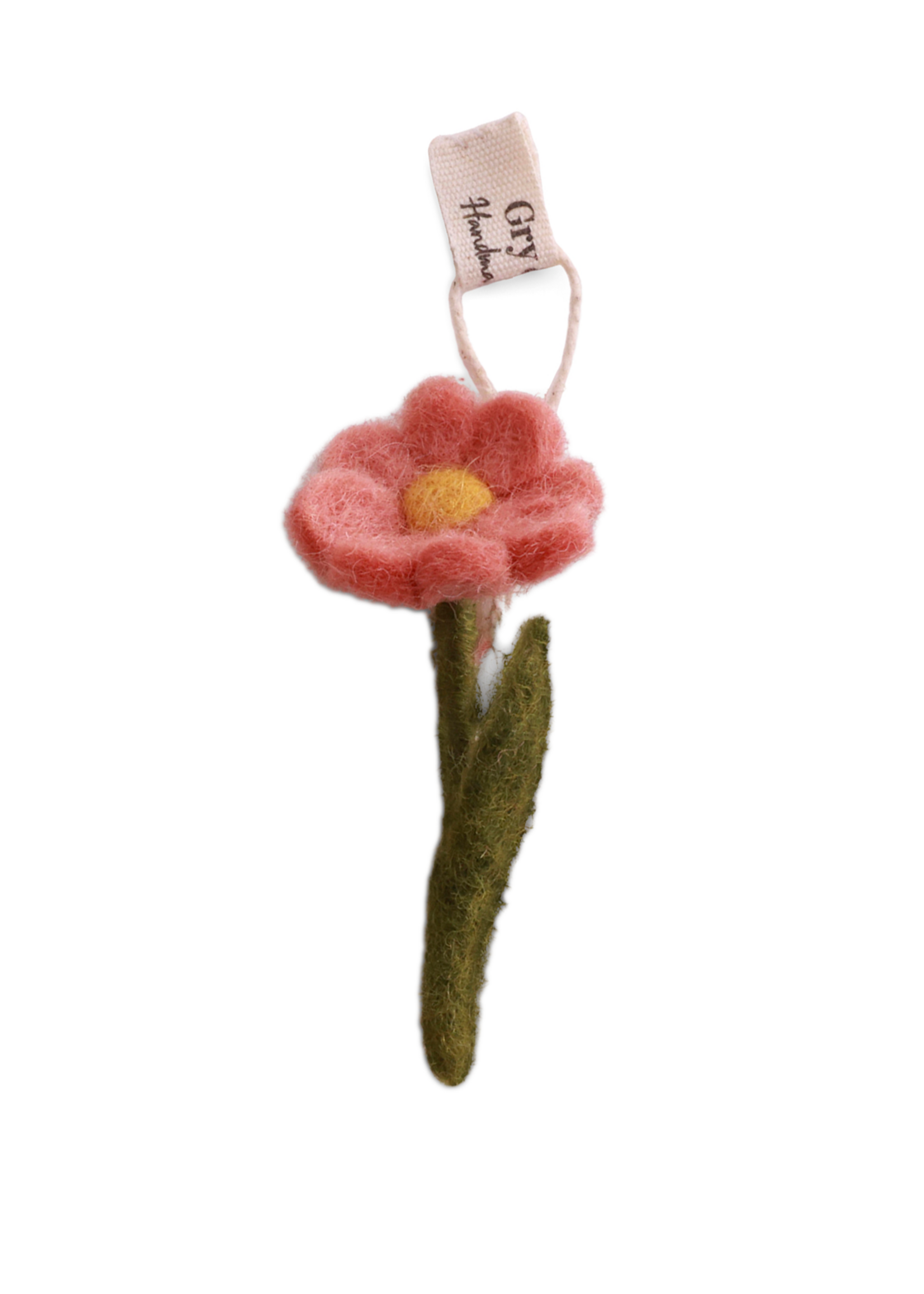Gry and Sif 2.5" Mini Felt Flower Anemone Ornament
