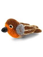 Gry and Sif Bird Felt Ornament - Robin