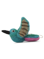 Gry and Sif Bird Felt Ornament - Hummingbird