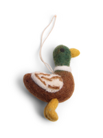 Gry and Sif Bird Felt Ornament - Duck