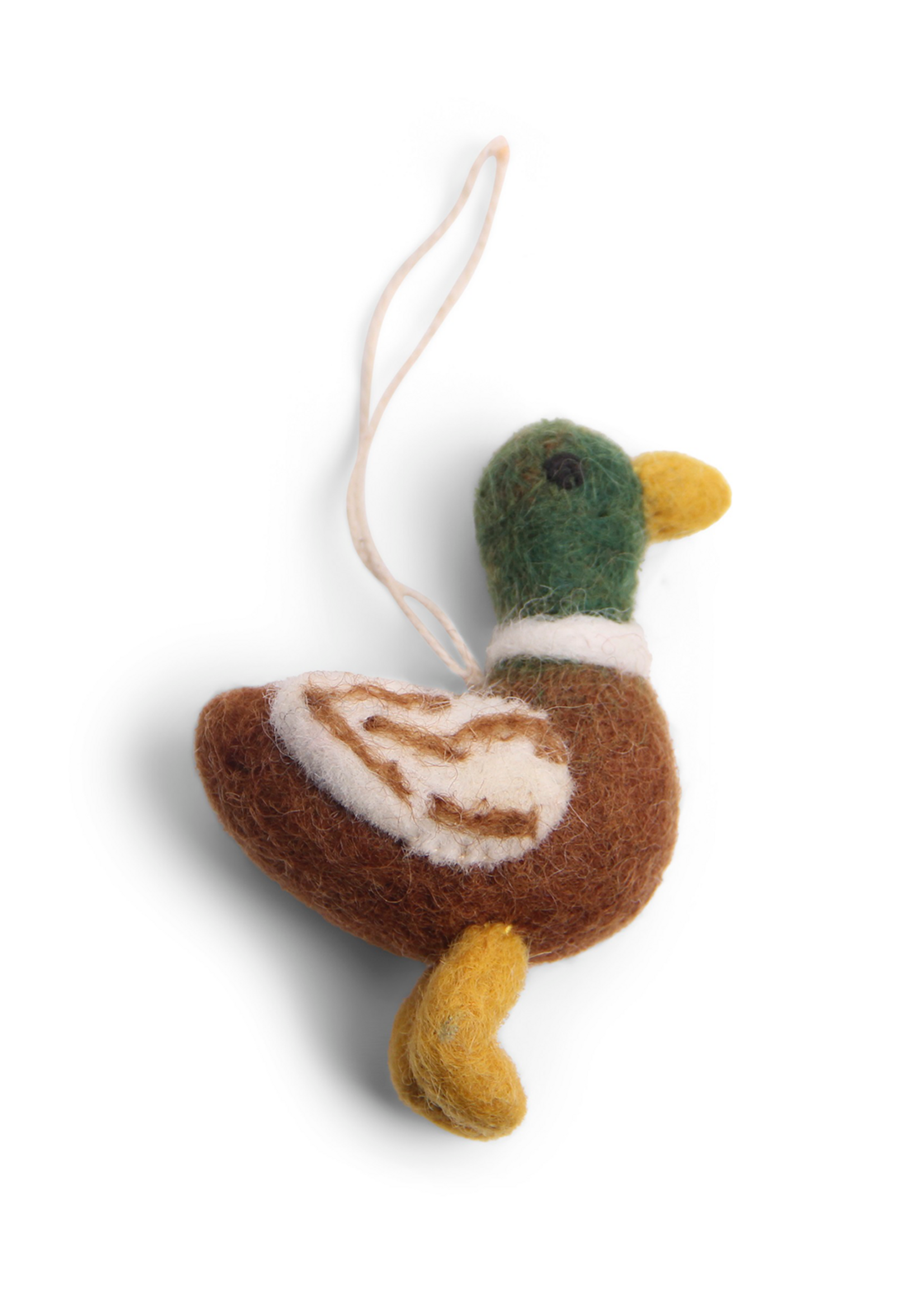 Gry and Sif Bird Felt Ornament - Duck