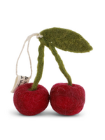 Gry and Sif Fruit Felt Ornament - Cherry