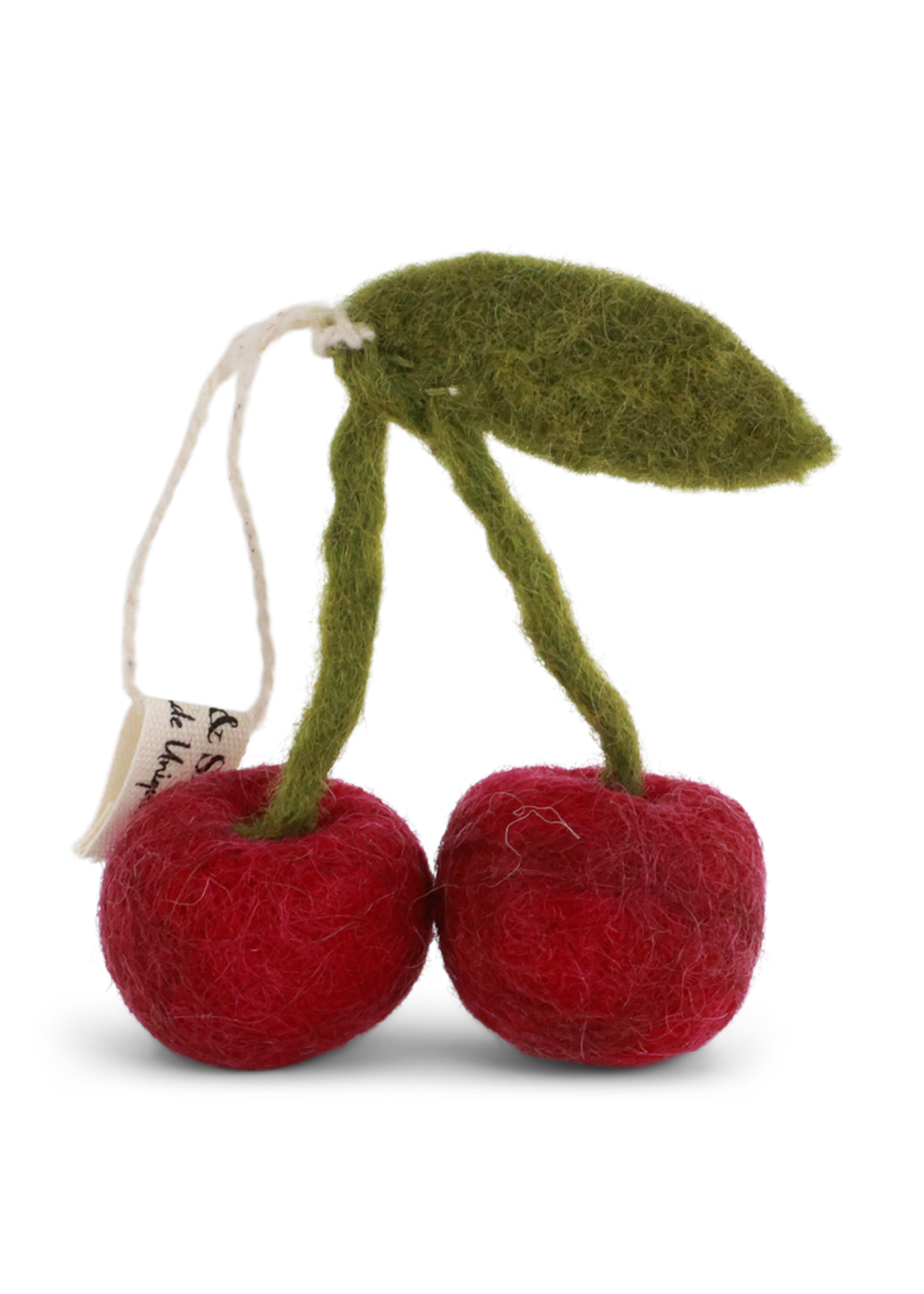Gry and Sif Fruit Felt Ornament - Cherry