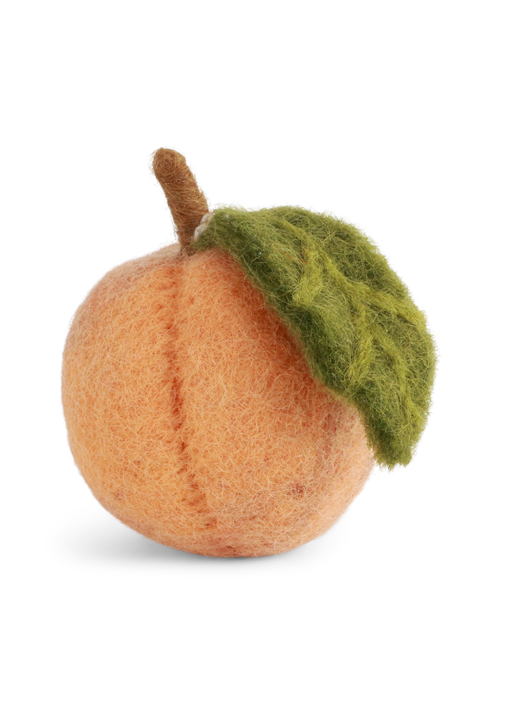 Gry and Sif Fruit Felt Ornament - Peach