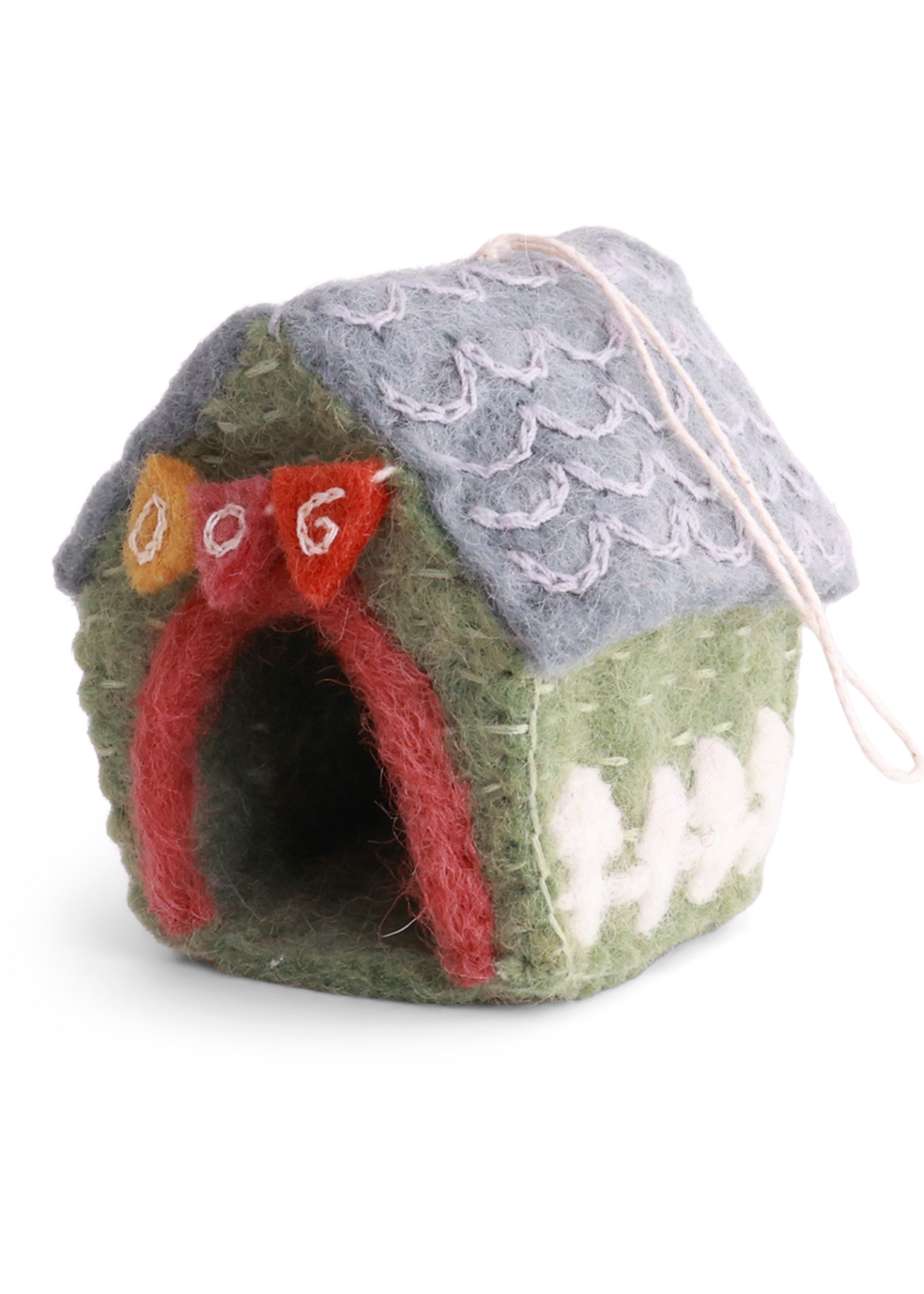 Gry and Sif Felt Ornament - Doghouse