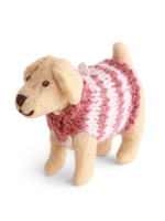 Gry and Sif Dog Felt Ornament - Labrador with Sweater