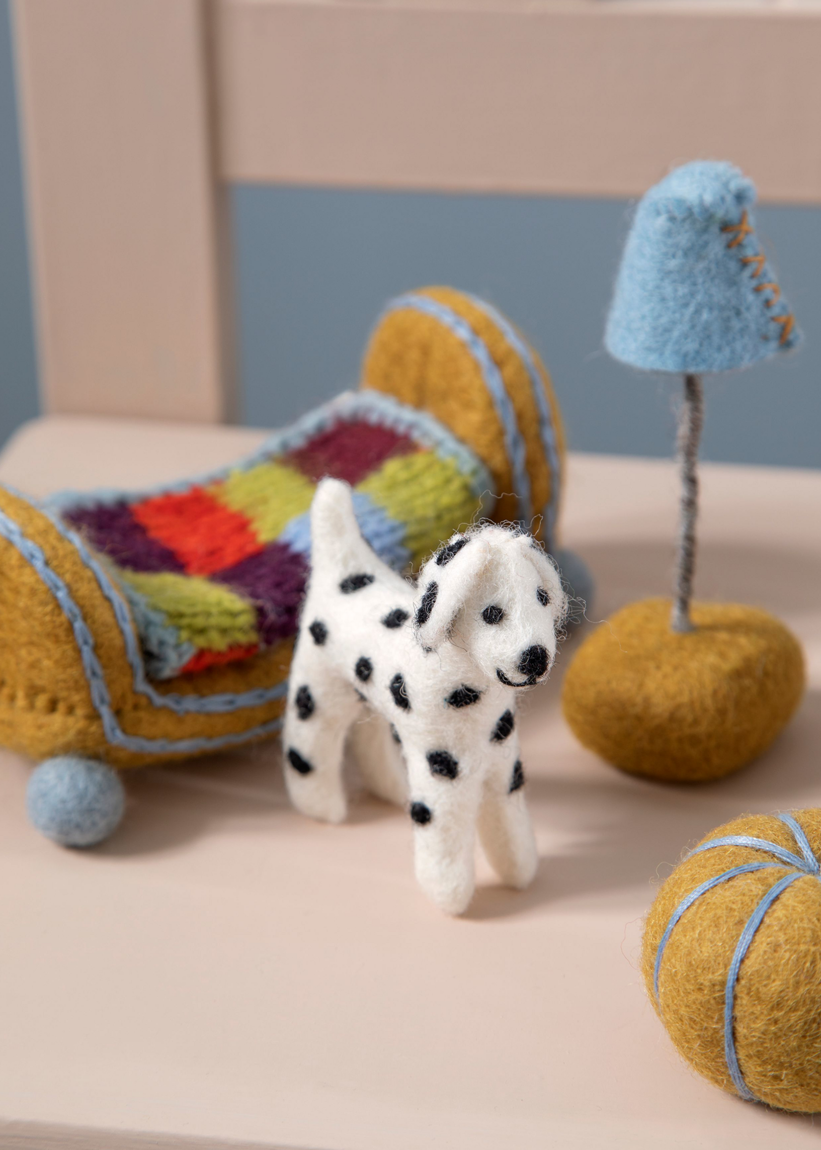 Gry and Sif Dog Felt Ornament - Dalmatian