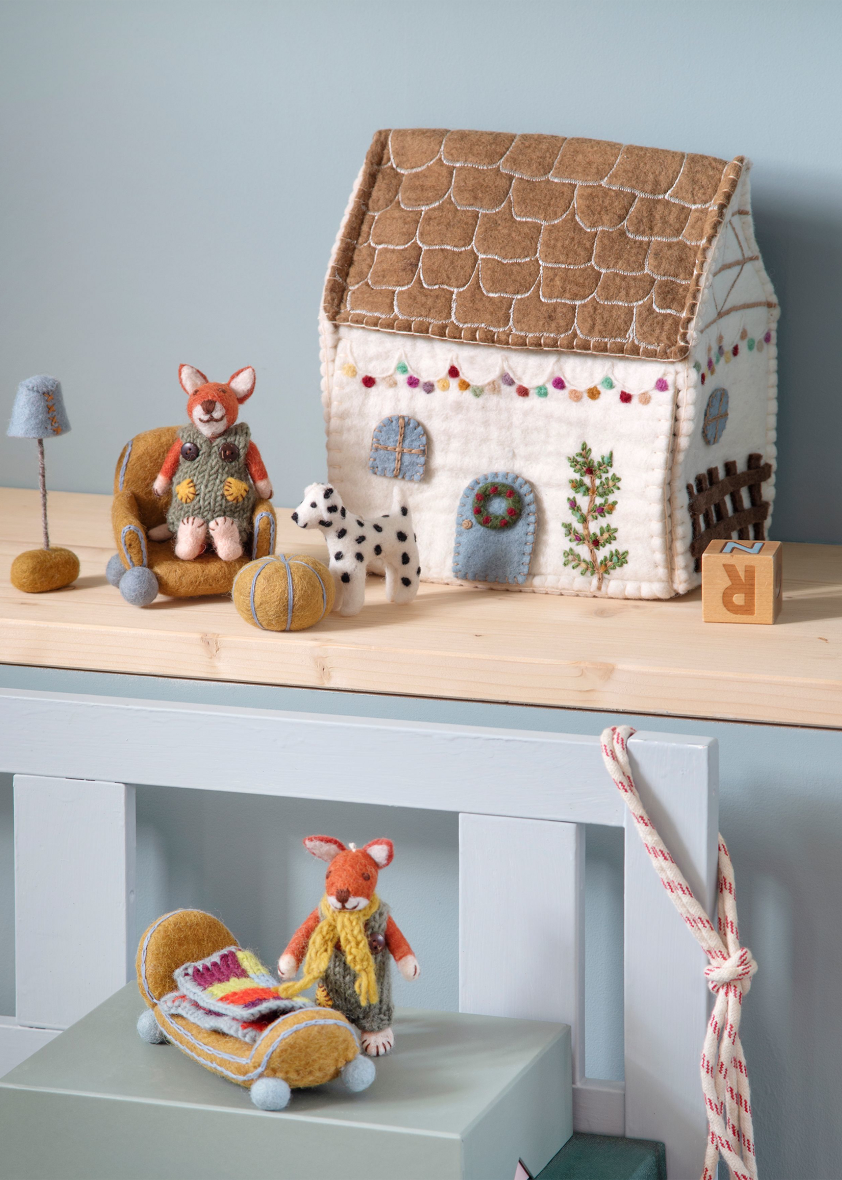 Gry and Sif Dog Felt Ornament - Dalmation