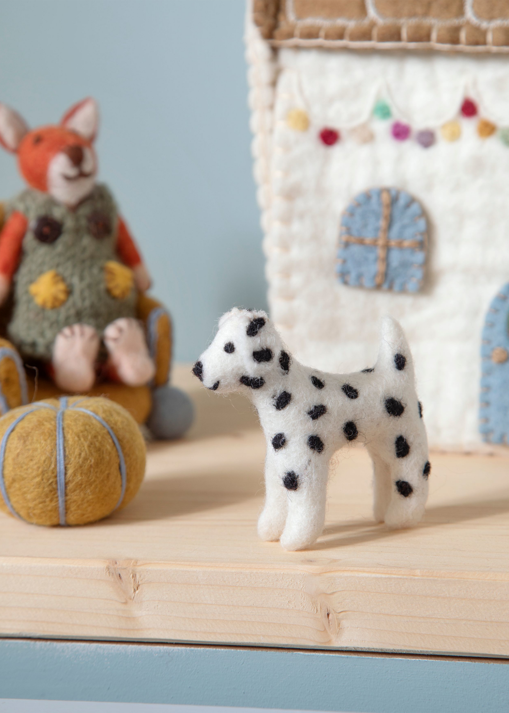 Gry and Sif Dog Felt Ornament - Dalmation