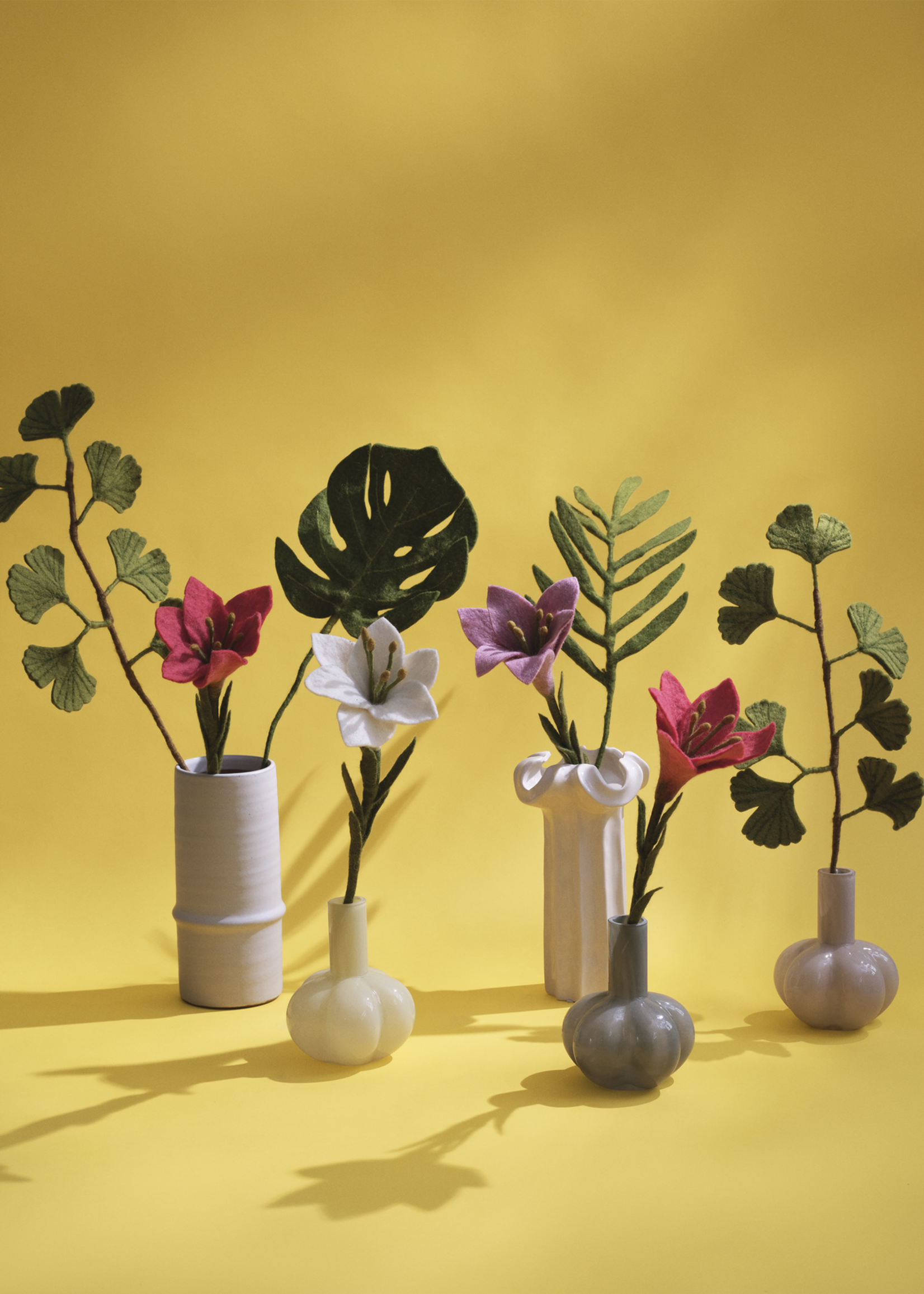 Gry and Sif Trumpet Lily Felt Flower