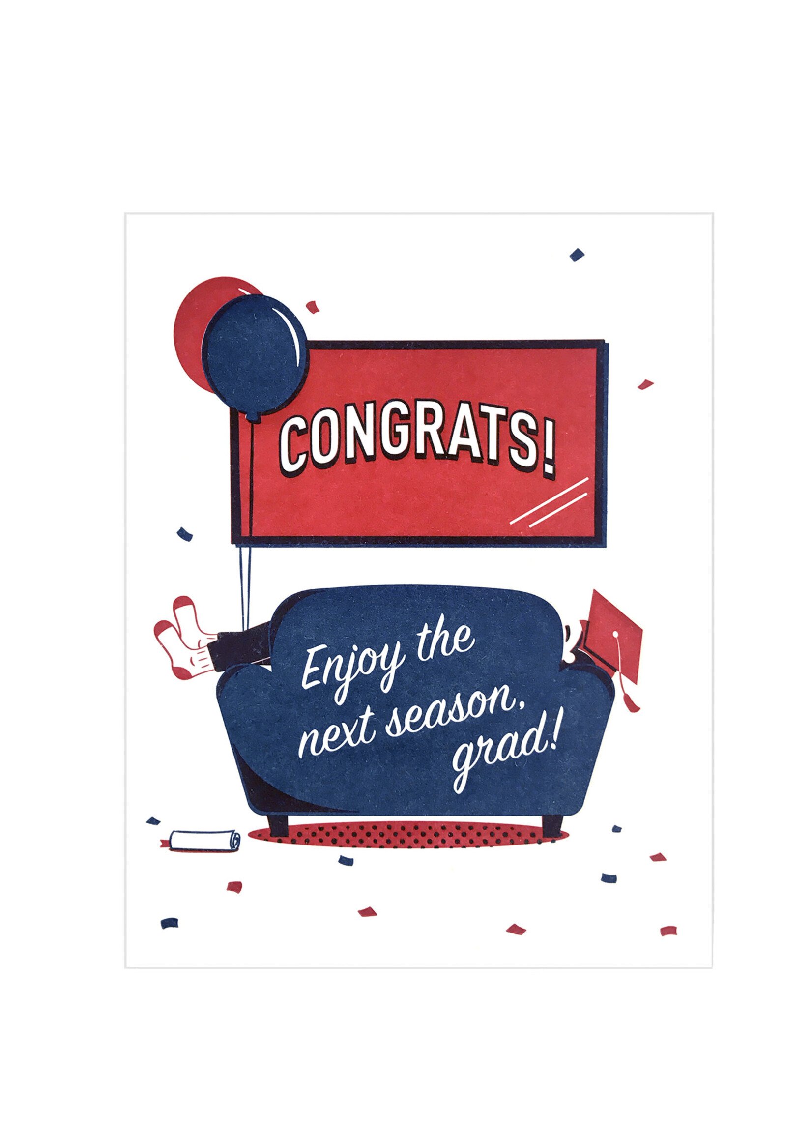 Good Paper Enjoy the Next Season Graduation Card