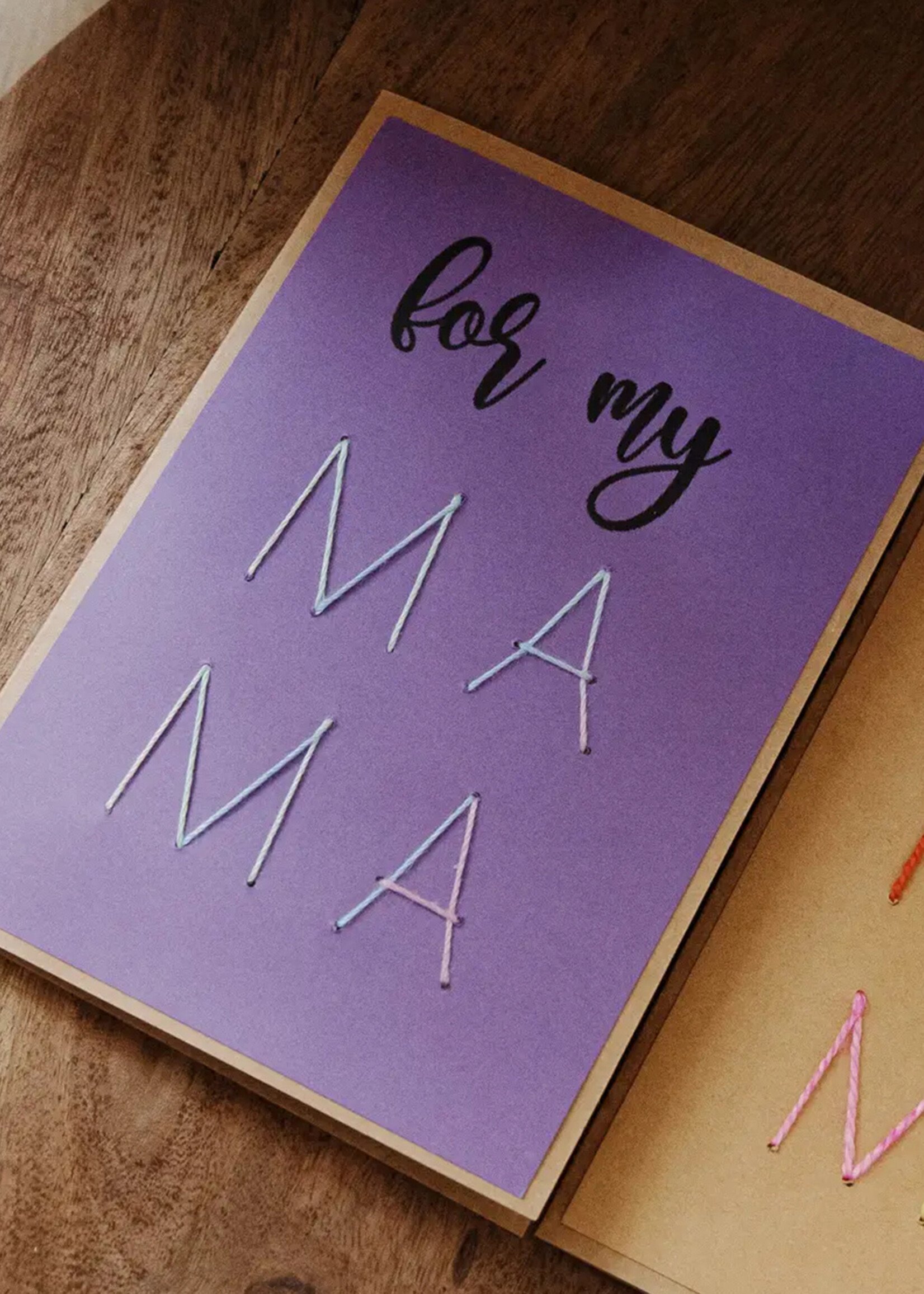 Rosie's Boutique Haiti For My Mama Handstitched Card