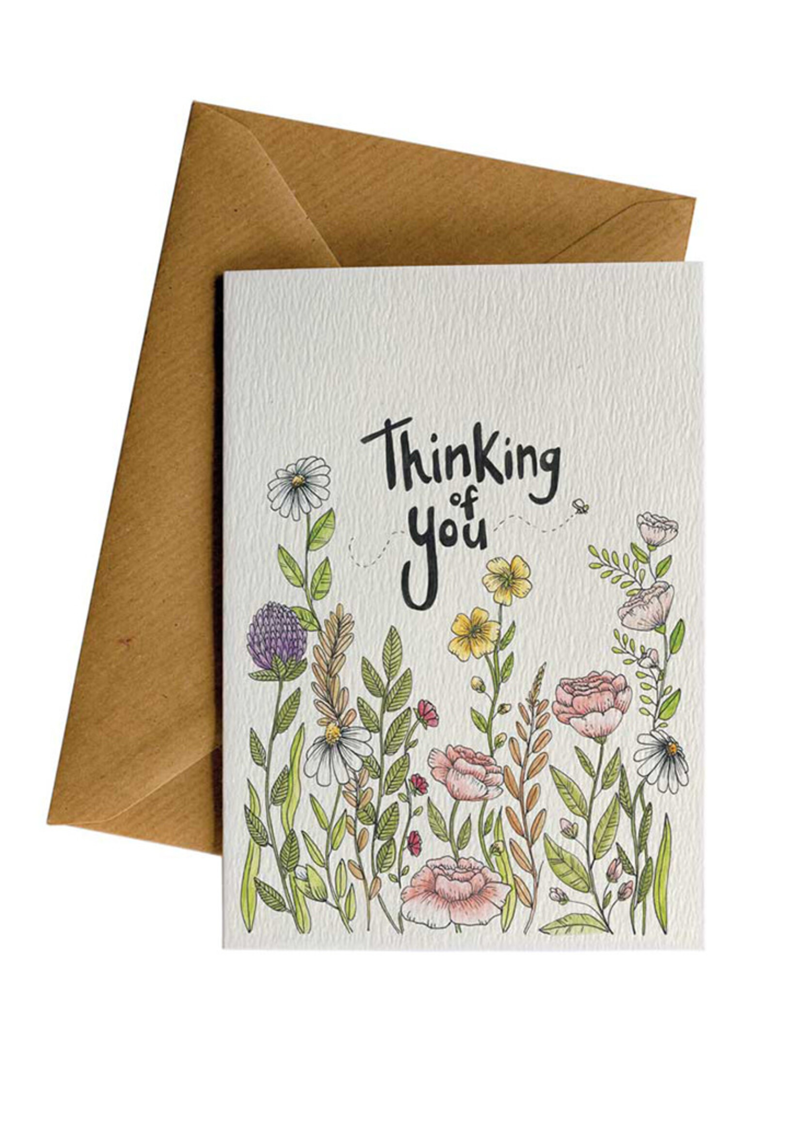 Little Difference Think of You Flowers Card