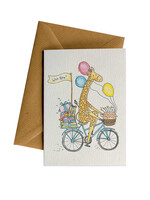 Little Difference Giraffe Party Bike Card