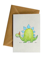 Little Difference Stegosaurus Party Hat Card