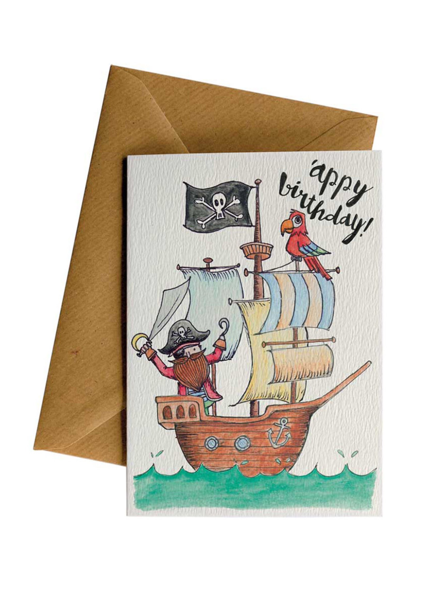 Little Difference Appy Bday Pirate Ship Card