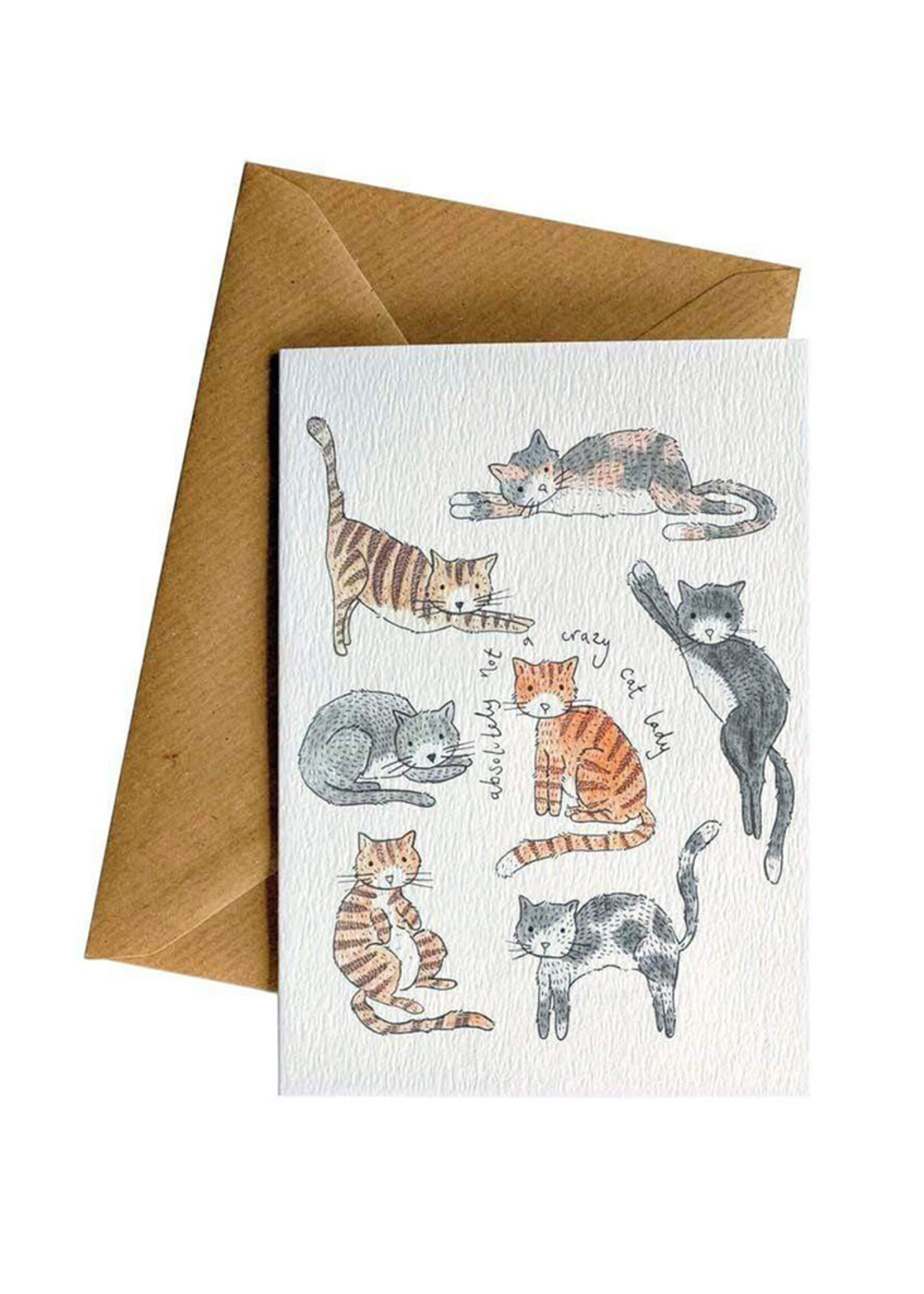 Little Difference Absolutely Not a Crazy Cat Lady Card