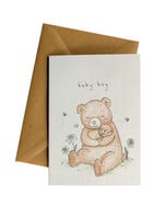 Little Difference Baby Boy Bear Card