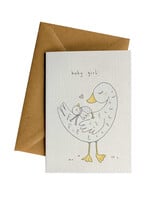 Little Difference Baby Girl Duckling Card