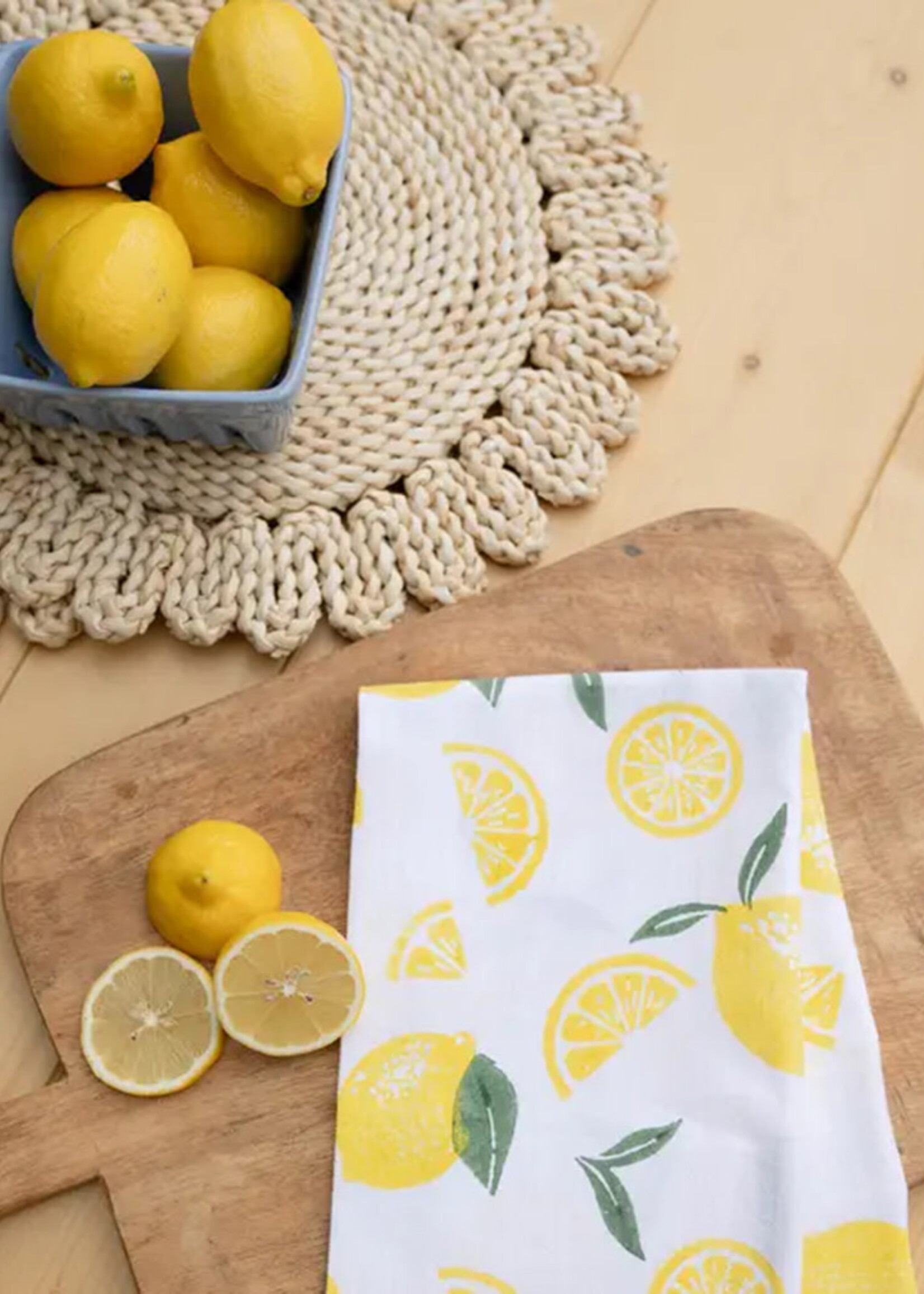 Mended Lemon Tea Towel