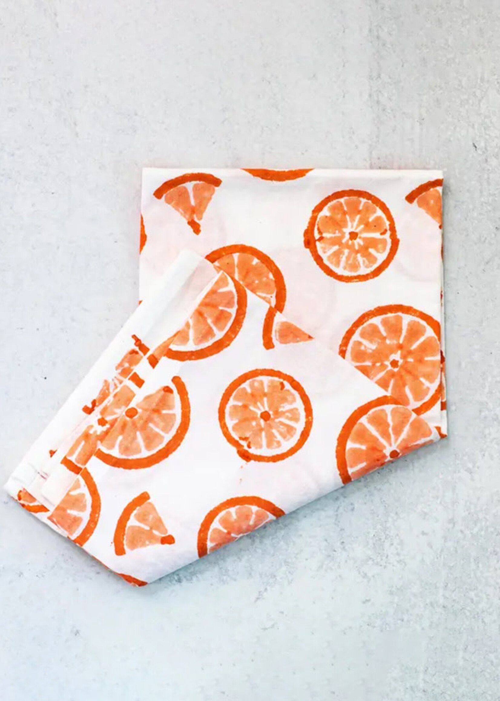 Mended Orange Slice Tea Towel
