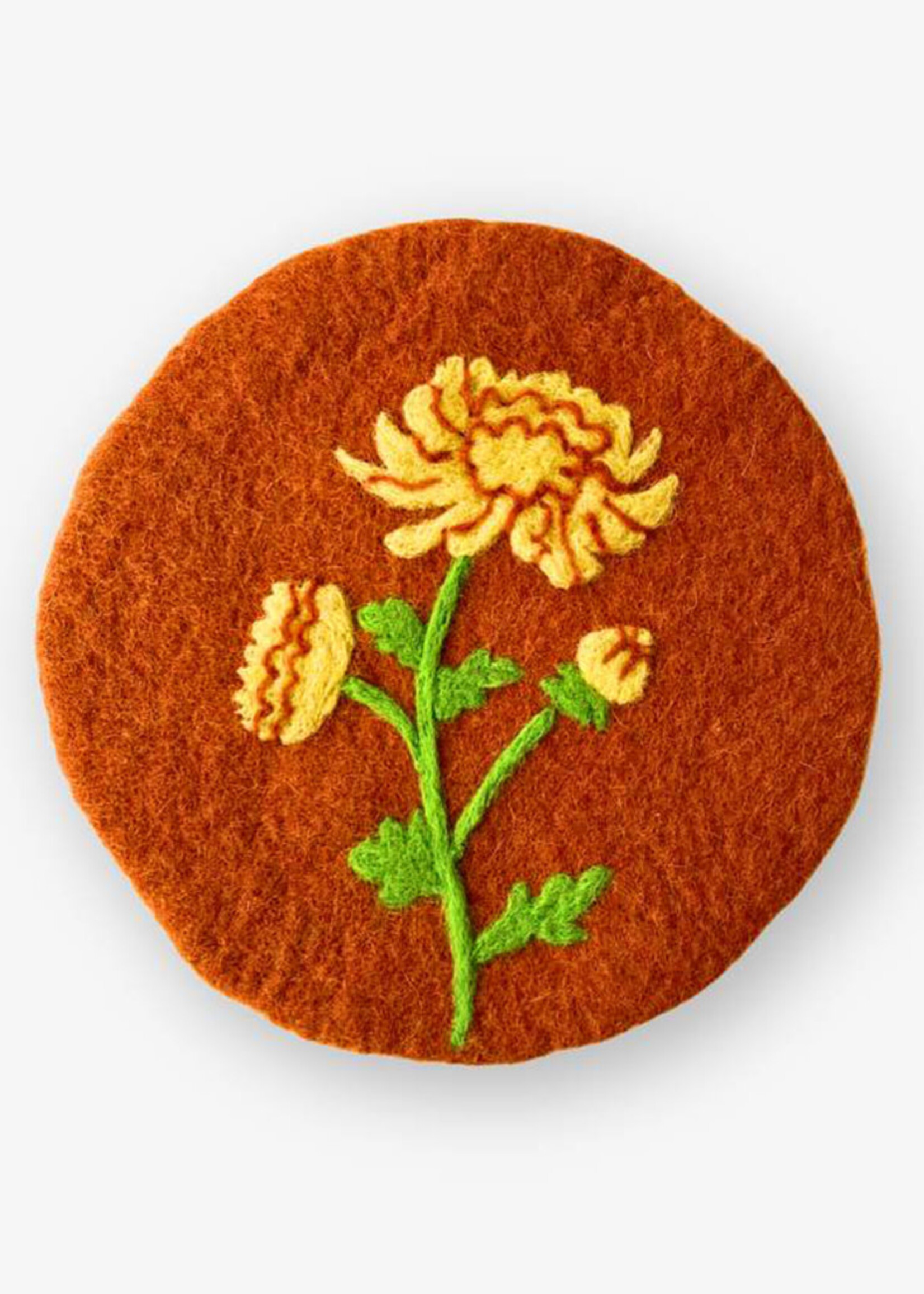 Ganesh Himal Felt Flower of the Month Trivet
