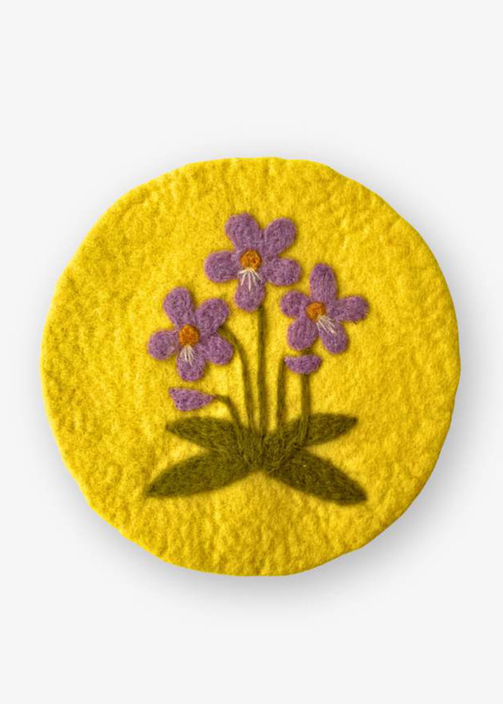 Ganesh Himal Felt Flower of the Month Trivet