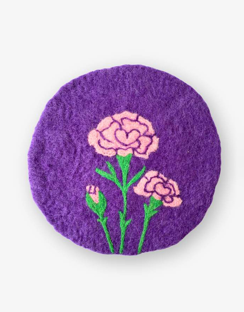 Felt Flower of the Month Trivet from HumanKind Fair Trade