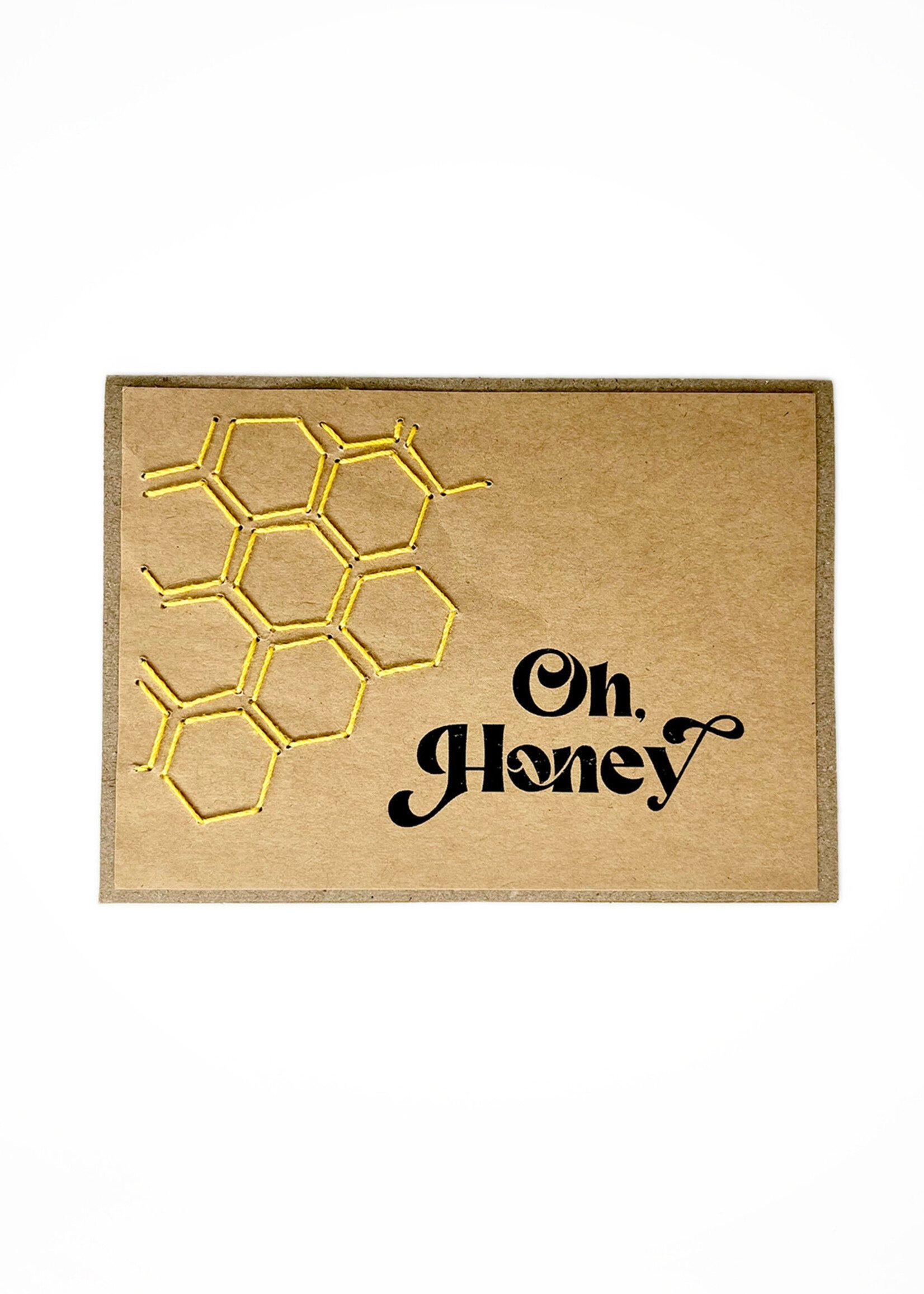 Rosie's Boutique Haiti Oh, Honey Bee Handstitched Card