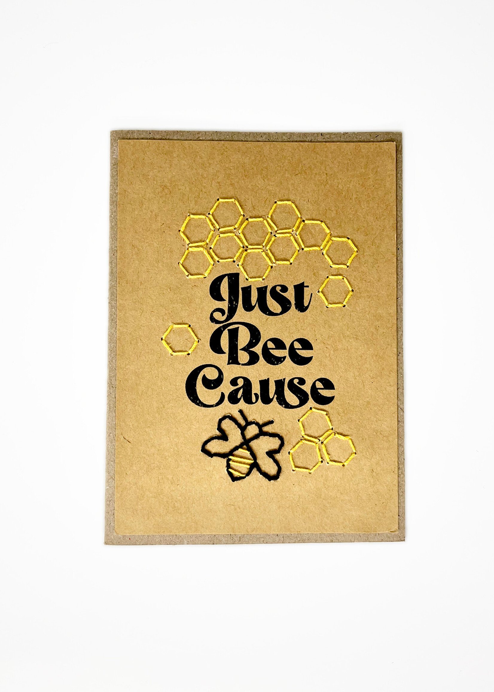 Rosie's Boutique Haiti Just Bee Cause Handstitched Card