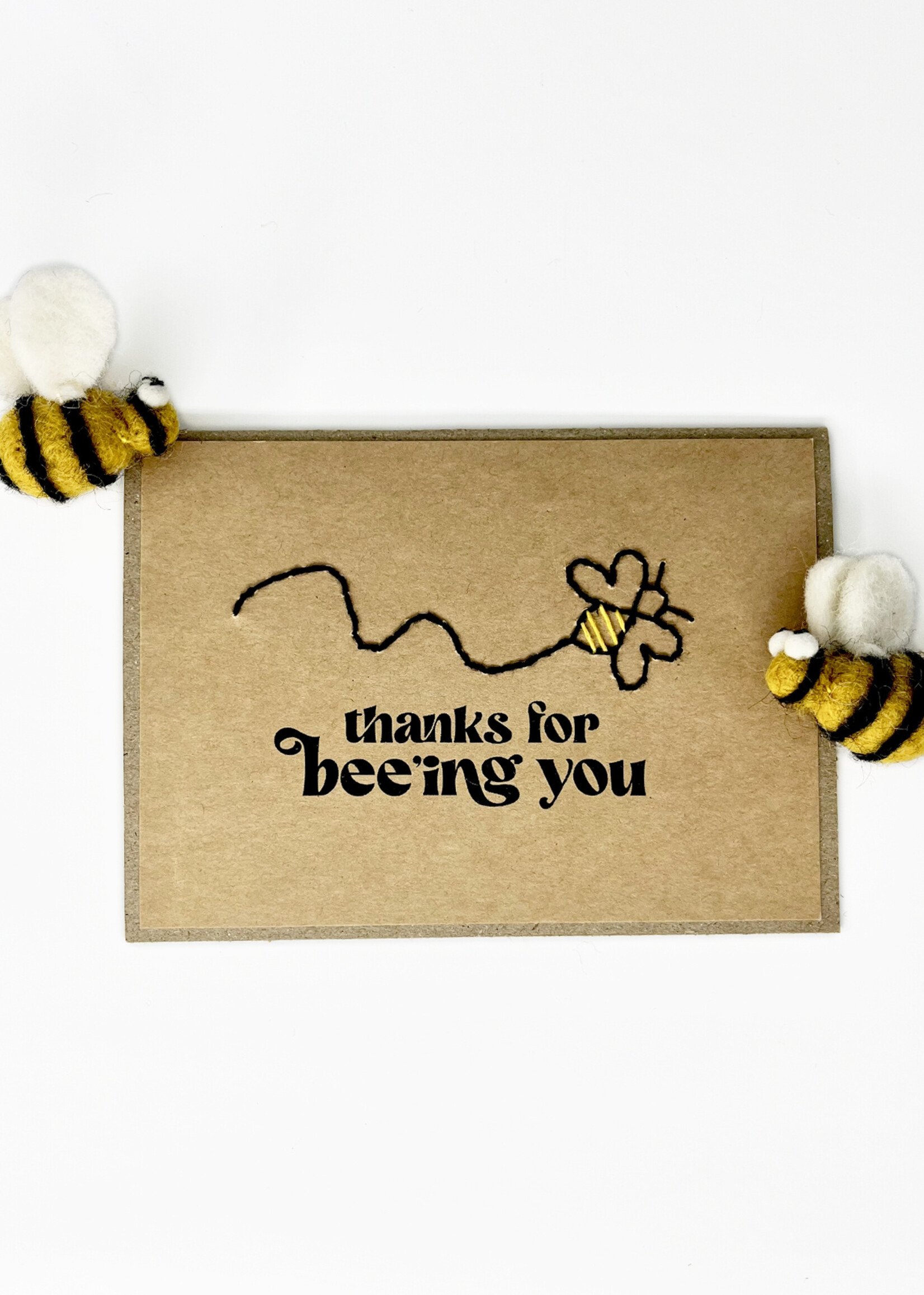 Rosie's Boutique Haiti Thanks for Beeing You Handstitched Card