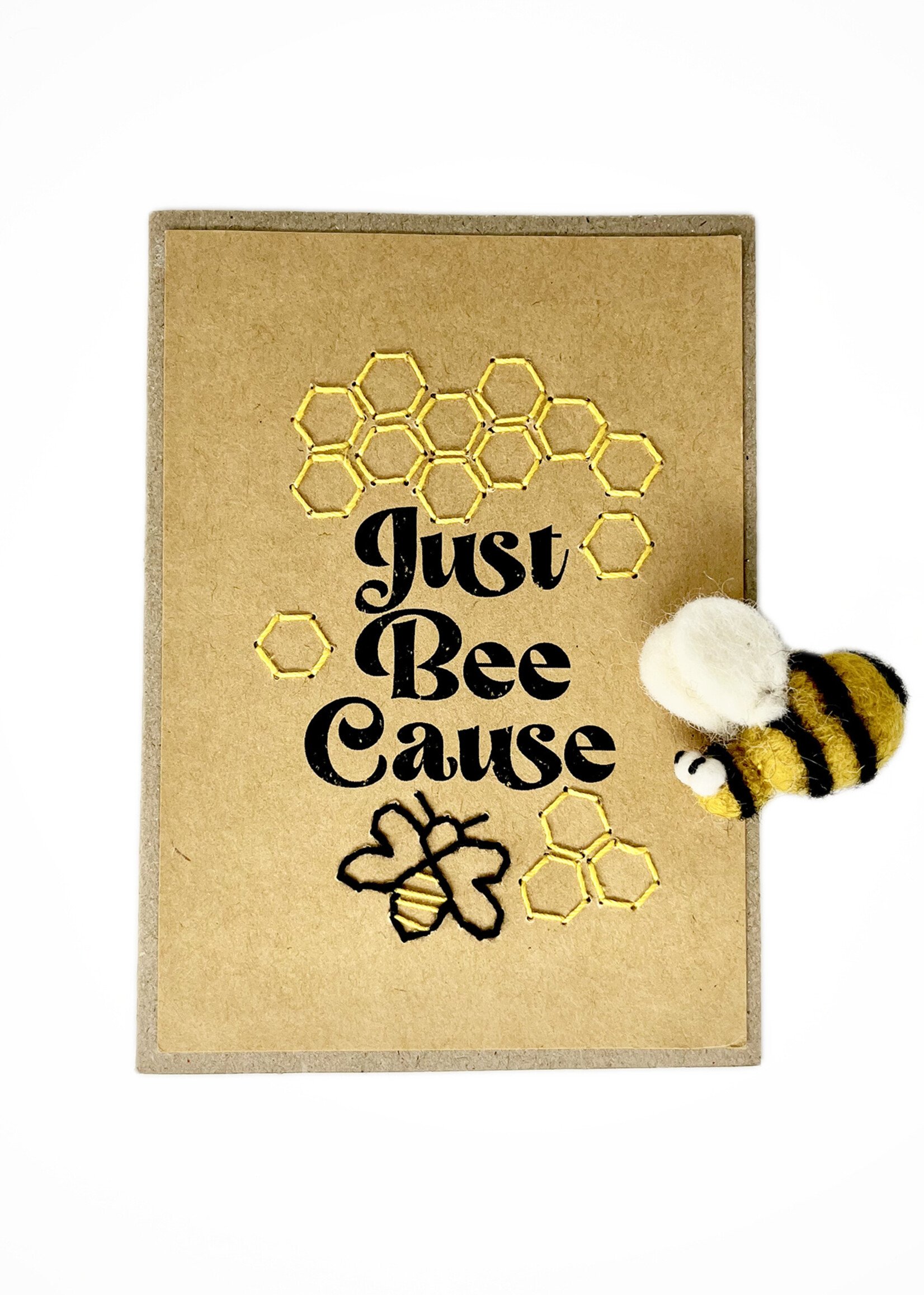 Rosie's Boutique Haiti Just Bee Cause Handstitched Card