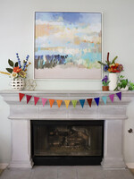 The Winding Road Rainbow Flags Felt Garland