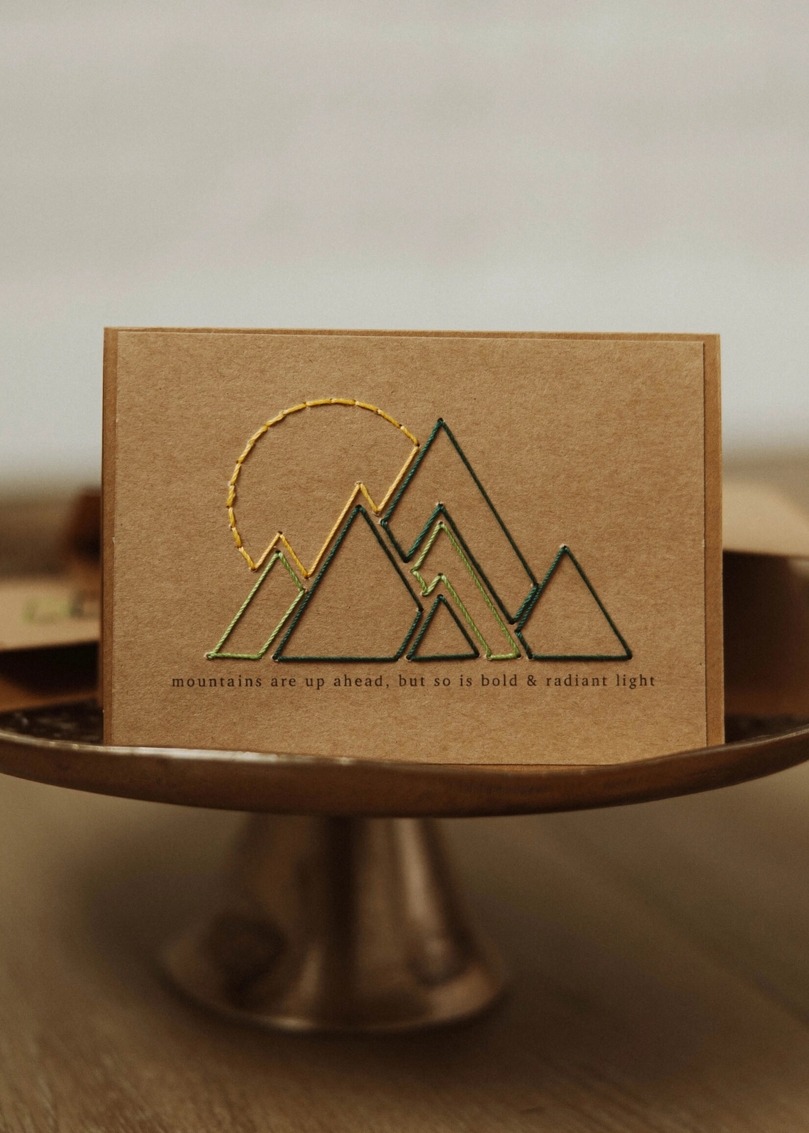 Rosie's Boutique Haiti Mountains Handstitched Card