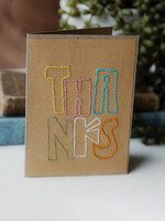 Rosie's Boutique Haiti Bold Thanks Handstitched Card