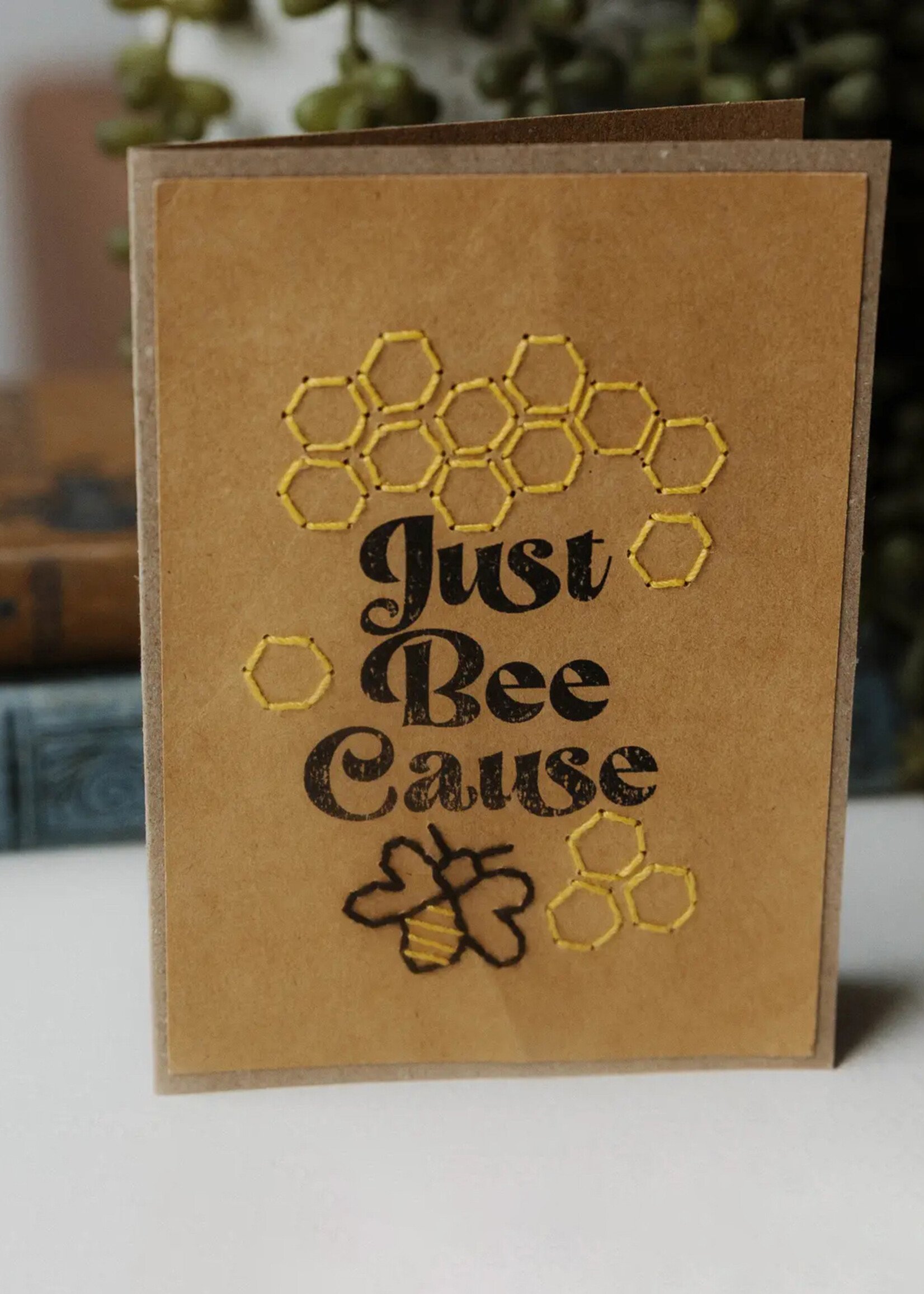 Rosie's Boutique Haiti Just Bee Cause Handstitched Card