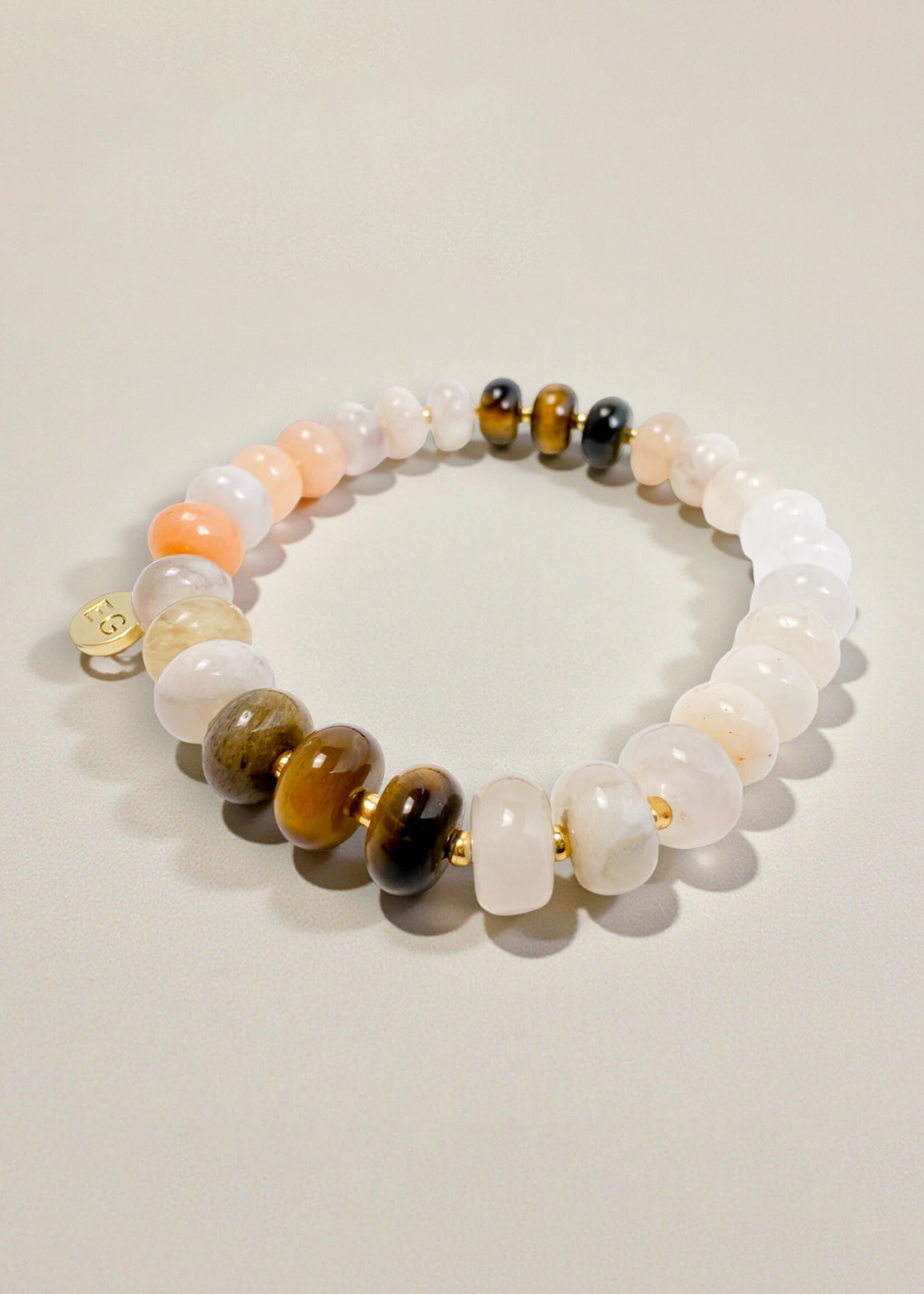 Ethic Goods Sahara Rondelle Gemstone Beaded Bracelet
