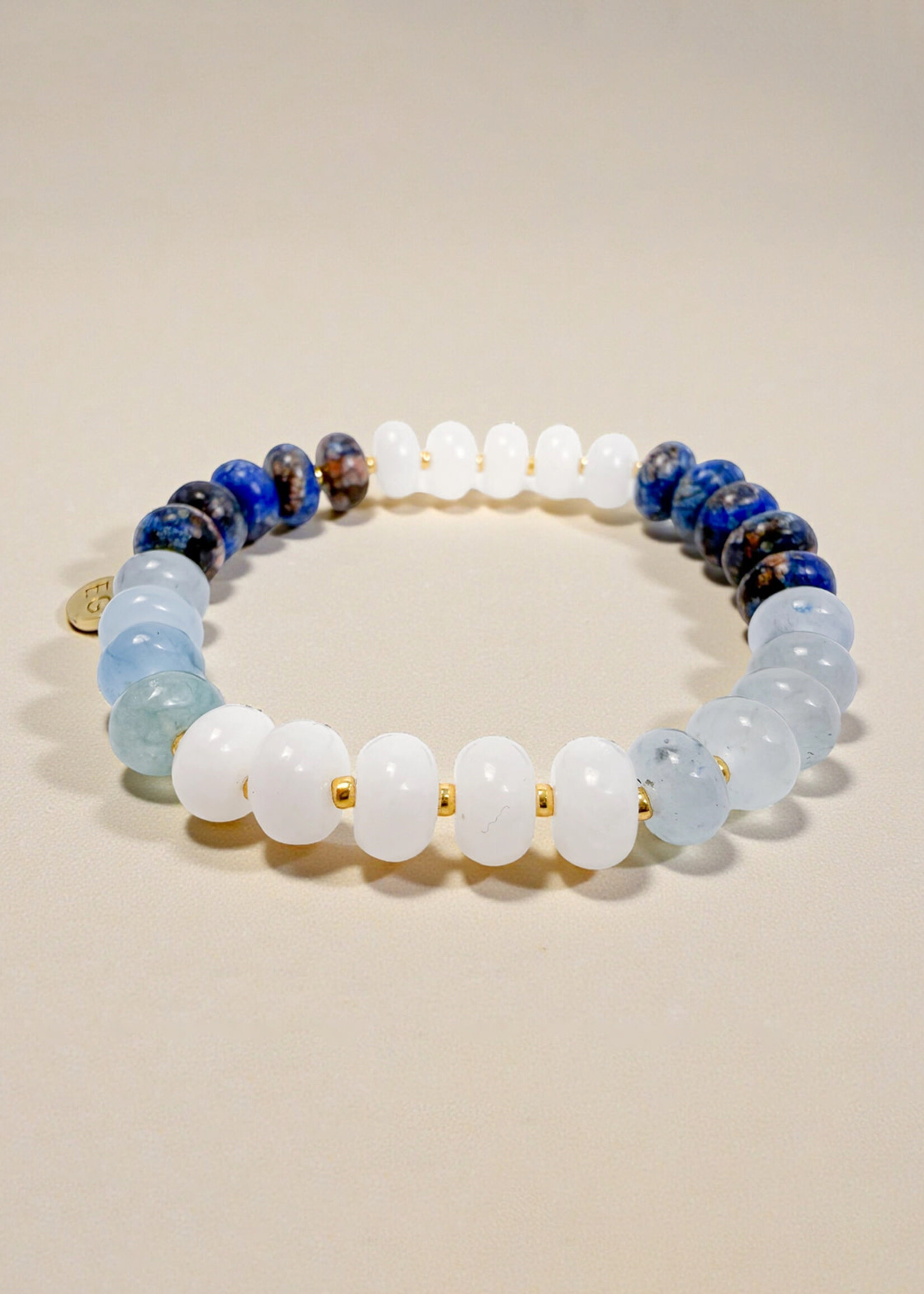 Ethic Goods Pacific Rondelle Gemstone Beaded Bracelet