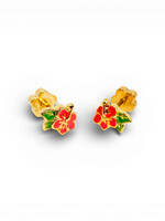 Ethic Goods Tiny Hibiscus Stud Earrings